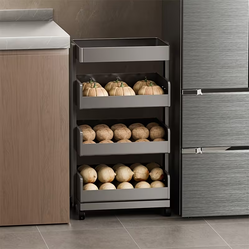 Heavy Duty | Mobile 1-Piece Wheeled Multi-Function Storage Trolley