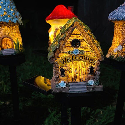 💥 Hot Sale 🌟 LED Solar-Powered Resin House Light