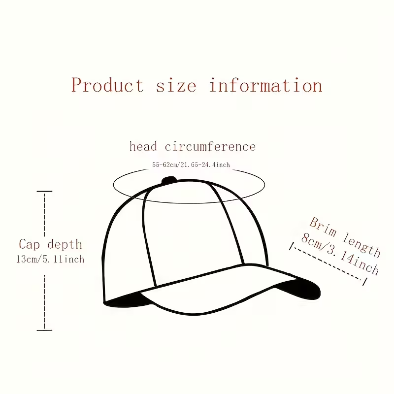 Retro washed baseball cap, solid color washed casual sports cap