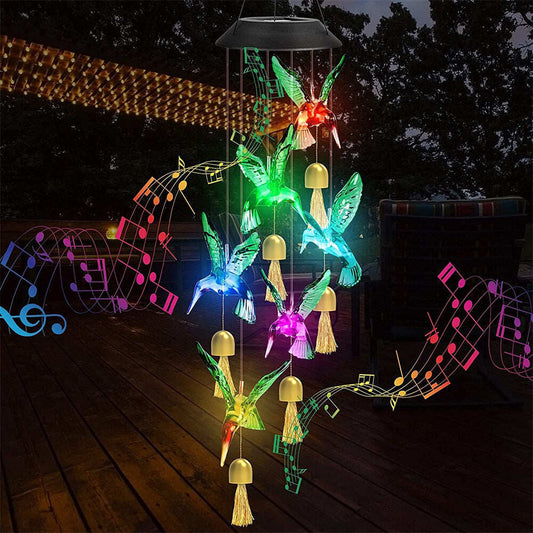 💥 Hot Sale 🌟 Color-changing LED Creative Solar Wind Chimes