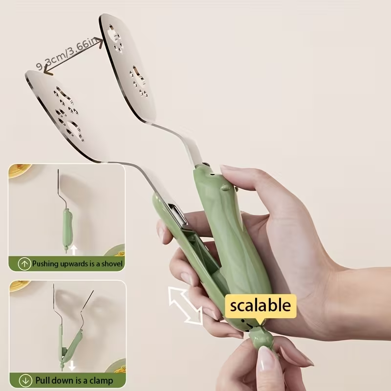 Household stainless steel fish spatula, portable kitchen tool