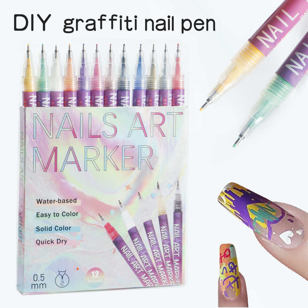 🔥Hot Sale 50% OFF🔥12 Colors Nail Art Pens Set