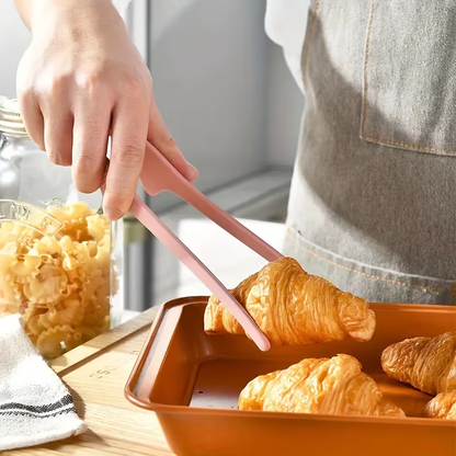Multifunctional silicone non-slip barbecue food tongs and bread tongs