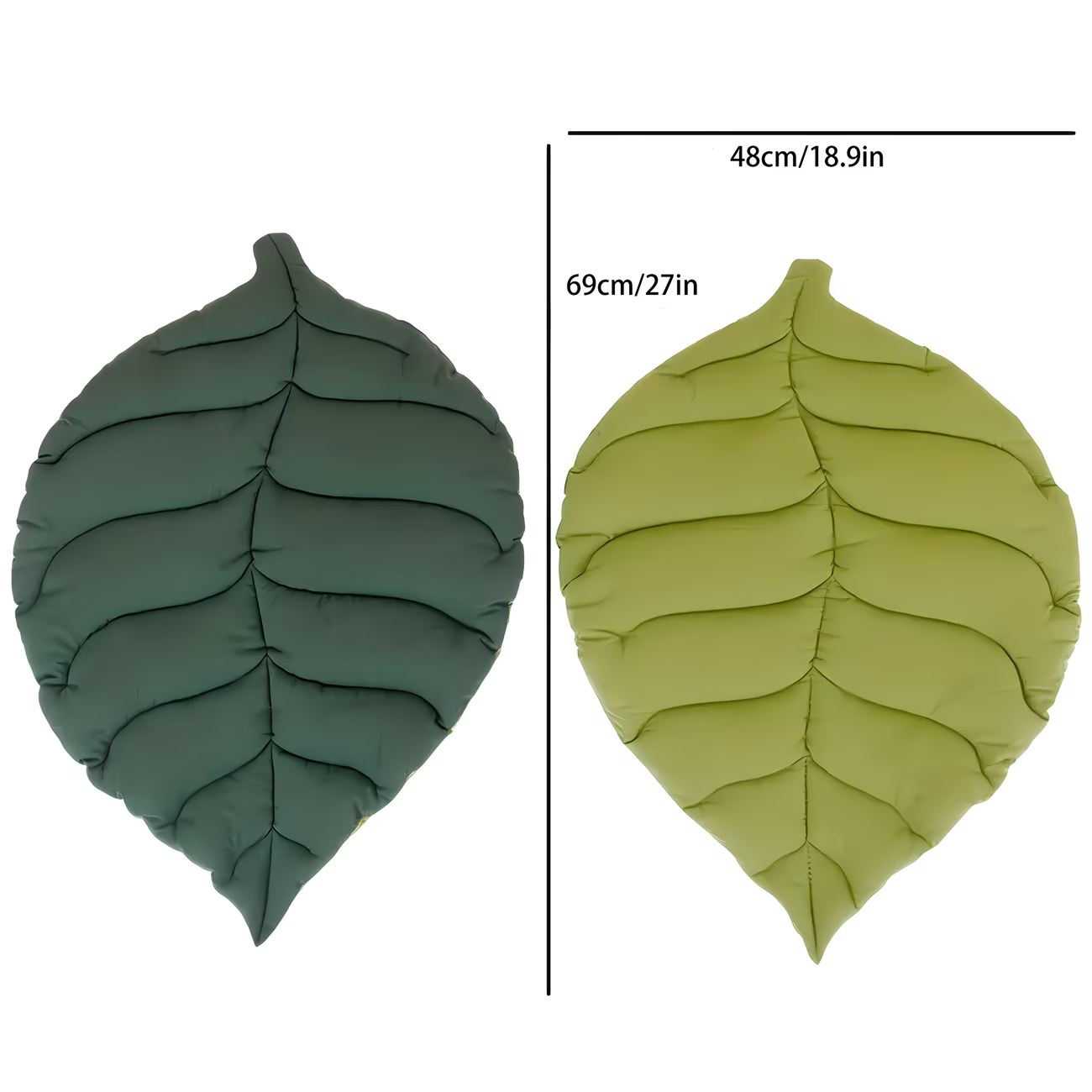 Comfortable leaf-shaped pet mat, made of polyester fiber, washable.