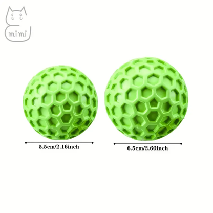 Two heavy-duty, durable dog chew toys with sound effects